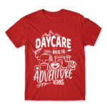 Where the adventure begins Red Men's T-shirt for Kindergartner, Work