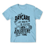 Where the adventure begins Sky Blue Men's T-shirt for Kindergartner, Work