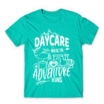 Where the adventure begins Turquoise Men's Tee for Kindergartner, Work
