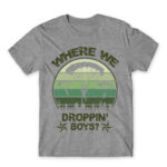Where we droppin’? Grey Melange Men's T-shirt