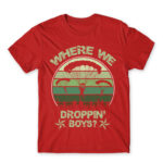 Where we droppin’? Red Men's Tee