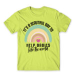 Wonderful day – obstetrician Apple Green Men's T-shirt for Obstetrician, Work