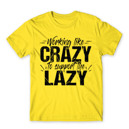 Working like crazy Lemon Men's T-shirt for Work, Workplace Cliches