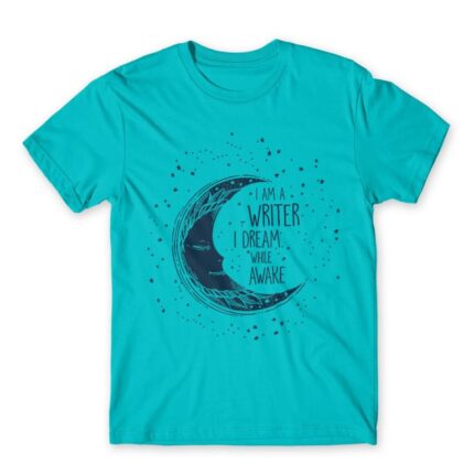 Writer dream Atoll Blue Men's Tee for Work, Writer