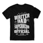 Writer Father Black Men's Tee for Work, Writer
