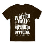 Writer Father Chocolate Men's Tee for Work, Writer