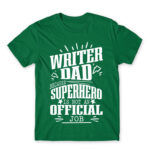 Writer Father Kelly Green Men's Tee for Work, Writer