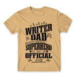 Writer Father Sand Men's Tee for Work, Writer