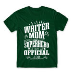 Writer Mother Bottle Green Men's T-shirt for Work, Writer