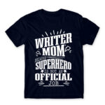 Writer Mother Navy Men's T-shirt for Work, Writer