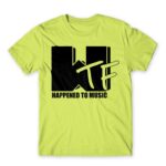 WTF Happend to Music Apple Green Men's T-shirt for Brand Parody, Funny