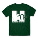 WTF Happend to Music Bottle Green Men's Tee for Brand Parody, Funny