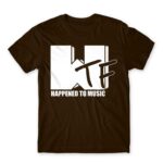 WTF Happend to Music Chocolate Men's T-shirt for Brand Parody, Funny