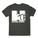 WTF Happend to Music Dark Grey Men's T-shirt for Brand Parody, Funny