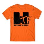 WTF Happend to Music Orange Men's Tee for Brand Parody, Funny