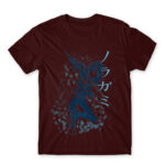 Yatogami Burgundy Men's T-shirt for Anime, Noragami
