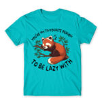 You are my lazy partner Atoll Blue Men's Tee for Funny, Laziness