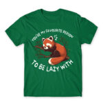 You are my lazy partner Kelly Green Men's T-shirt for Funny, Laziness