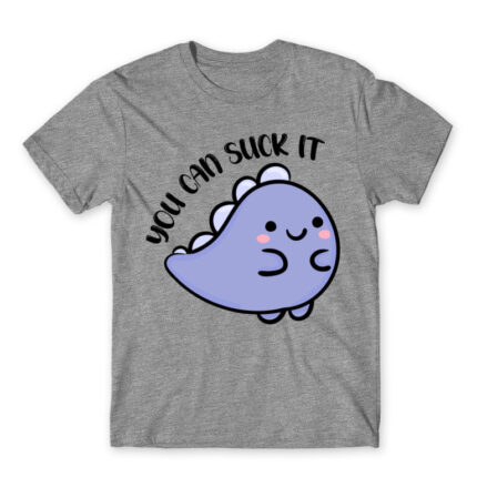 You can suck it Grey Melange Men's Tee for Badass, Funny