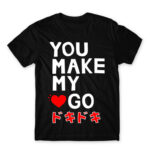 You make my heart go Black Men's Tee for Anime, Otaku