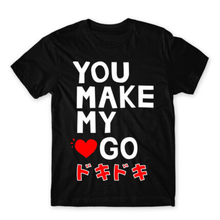 You make my heart go Black Men's Tee for Anime, Otaku