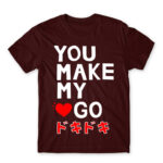You make my heart go Burgundy Men's T-shirt for Anime, Otaku