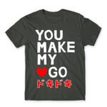 You make my heart go Dark Grey Men's T-shirt for Anime, Otaku