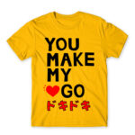 You make my heart go Gold Men's T-shirt for Anime, Otaku