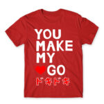 You make my heart go Red Men's T-shirt for Anime, Otaku