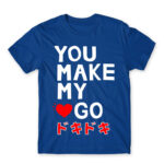 You make my heart go Royal Blue Men's Tee for Anime, Otaku