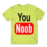 You Noob Apple Green Men's T-shirt for Gaming, League Of Legends