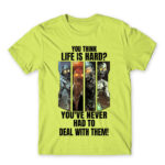 You think life is hard? – COD Apple Green Men's T-shirt