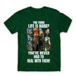 You think life is hard? – COD Bottle Green Men's T-shirt
