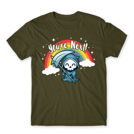 You’re next – Grim Army Men's T-shirt for Cute Badass, Funny