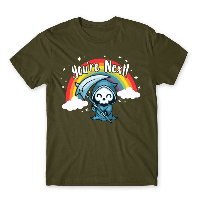 You’re next – Grim Army Men's T-shirt for Cute Badass, Funny