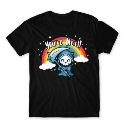 You’re next – Grim Black Men's Tee for Cute Badass, Funny