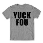 Yuck fou Grey Melange Men's Tee for Funny, Sarcastic Humour