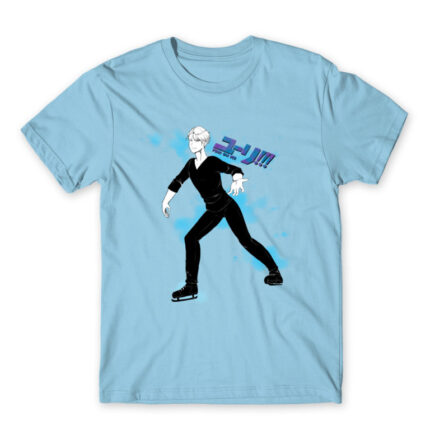 Yuri on Ice – Victor Sky Blue Men's T-shirt for Anime, Yurion Ice