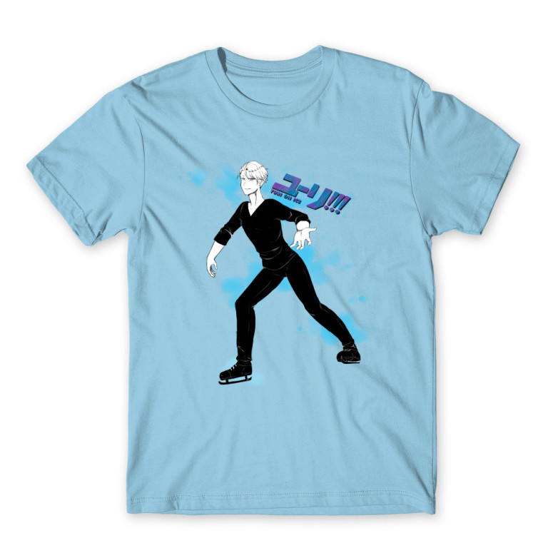 Yuri on Ice – Victor Sky Blue Men's T-shirt for Anime, Yurion Ice