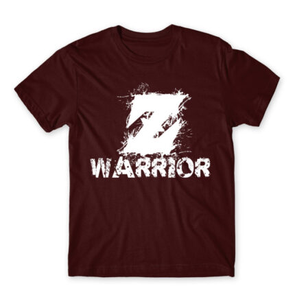 Z Warrior Burgundy Men's Tee for Anime, Dragon Ball