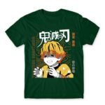 Zenitsu Agatsuma – Demon Slayer Bottle Green Men's Tee for Anime, Kimetsu No Yaiba