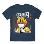 Zenitsu Agatsuma – Demon Slayer Denim Men's T-shirt for Anime, Kimetsu No Yaiba