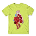 Zero Two – Darling In The Franxx Apple Green Men's T-shirt for Anime, Darling In The Franxx