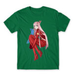 Zero Two – Darling In The Franxx Kelly Green Men's T-shirt for Anime, Darling In The Franxx