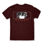 Zhongli stripe Burgundy Men's Tee