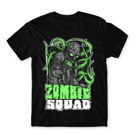 Zombie Squad Black Men's T-shirt for Anime, Original Art