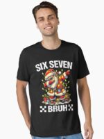 67 Meme 6 7 Christmas Dabbing Six Seven Bruh Funny Boys Kids Unisex T-Shirt