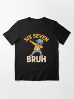 67 Meme 6 7 Numbers Dabbing Six Seven Bruh Funny Boys Kids Unisex T-Shirt - Image 3