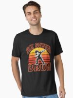 67 Meme 6 7 Numbers Dabbing Six Seven Bruh Funny Boys Kids Unisex T-Shirt - Image 2