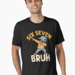 67 Meme 6 7 Numbers Dabbing Six Seven Bruh Funny Boys Kids Unisex T-Shirt
